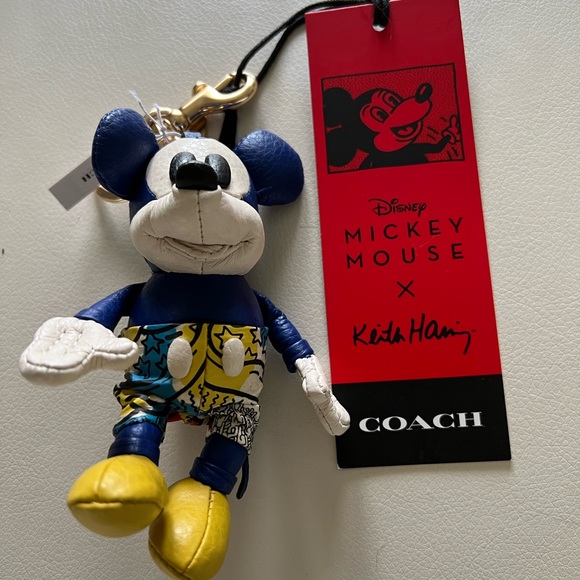 Coach Disney Mickey Mouse X Keith Haring Collectible Bag Charm NWT - Picture 3 of 3